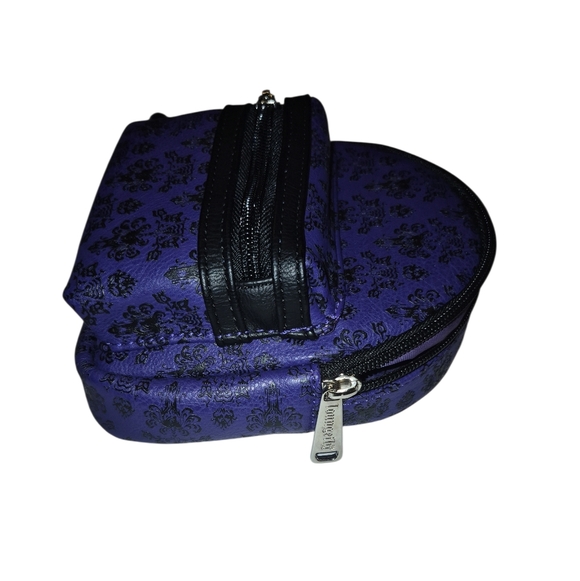 Loungefly Disney Parks Haunted Mansion Wristlet Bag Purple - Picture 4 of 6